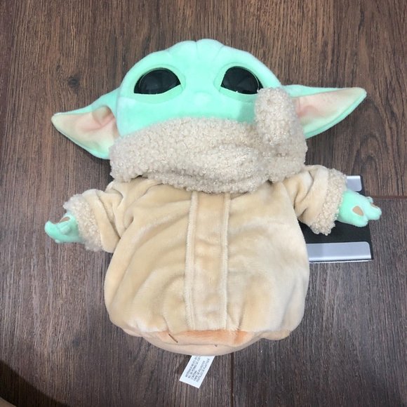 Mattel Star Wars MANDALORIAN The Child Baby Yoda GROGU 8" Beanbag Plush green - Picture 1 of 7